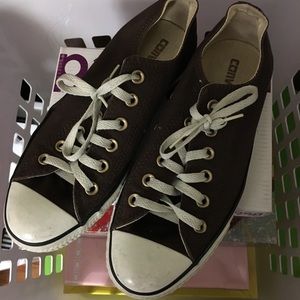 Brown converse sneakers